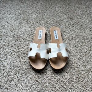 Steve Madden White Sandals